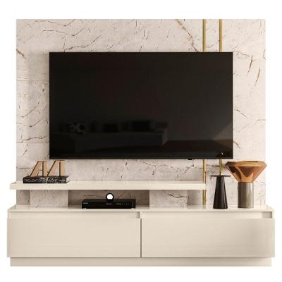 Estante Home Para Tv 75 Polegadas New Apolo Calacata Off White Madetec