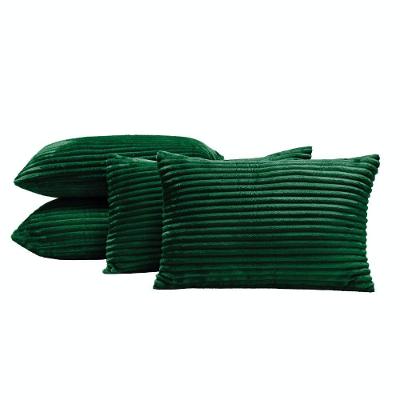 Kit 04 Almofadas Cheias Velvet Bariloche 60cm X 30cm - Verde