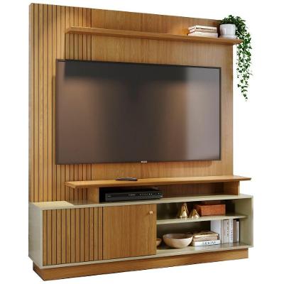 Estante Home Para Tv 65 Polegadas Ares Cumaru Opala Madetec
