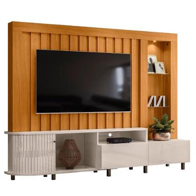 Estante Home Para Tv 70 Polegadas Le Mans Cinamomo Off White Madetec