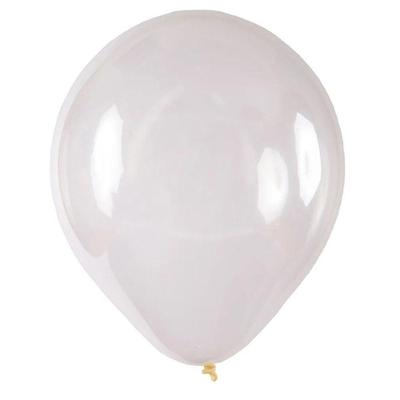 Balão De Látex Cristal Transparente - 9 Polegadas - 50 Unidades