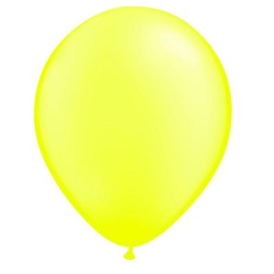 Balão Neon Citrus Amarelo - 9 Polegadas - 25 Unidades
