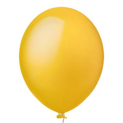 Balão Látex Amarelo Gema - 9 Polegadas - 50 Unidades