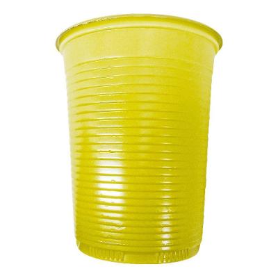 Copo Descartável Amarelo De Festa - 200ml - 50 Unidades