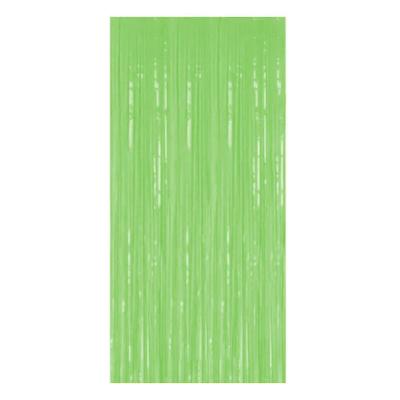 Cortina Fitas Metalizadas Verde Neon 1x2m