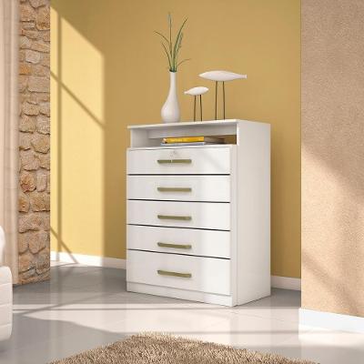 Cômoda 5 Gavetas 1 Nicho Saru - Branco
