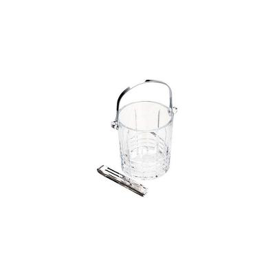 Balde Gelo Com Alça E Pegador Grego 15 Cm X 13 Cm 14 Cm Transparente