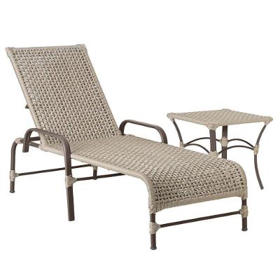 Espreguiçadeira Catar Mesa Corda Náutica Piscina Trama Rami