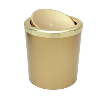 Lixeira Com Tampa Basculante Para Banheiro Cozinha 5litros Haus Dourada