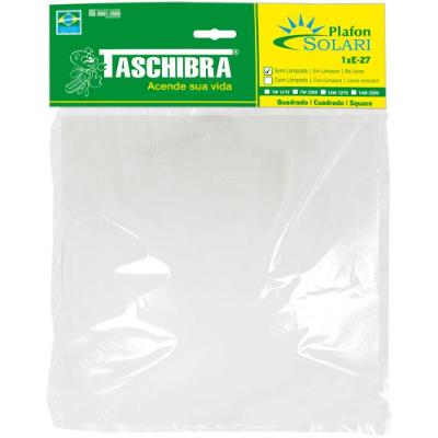 6 Plafon Solari Quadrado Branco Para 1 Lâmpada E27 Bivolt