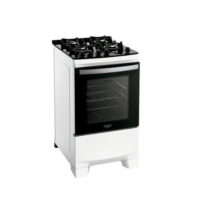Fogão Dako Supreme Glass 4 Bocas a Gás Acendimento Automático Branco - Bivolt