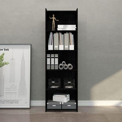 Estante Multiuso Prateleiras 57x183cm Mdp Preto Menu Móveis Preto