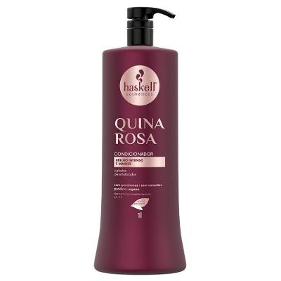 Condicionador Quina Rosa Brilho Intenso E Maciez Haskell 1000ml