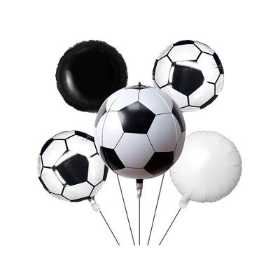 Kit Buquê Balões Bola De Futebol - 5 Unidades