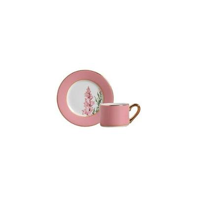 Xicara De Chá Com Pires Boca De Leão Rosa - Scalla