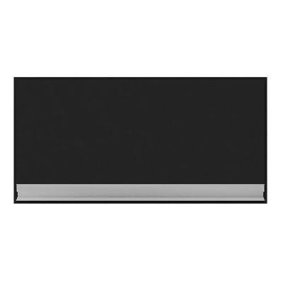 Armário Aéreo Geladeira 60cm 1 Porta Basculante Andréia Preto - Ajl Móveis