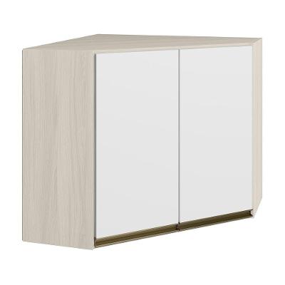 Armario Canto Obliquo 2 Portas Mdf 75cm Kali 12209 Branco Uv Nicioli