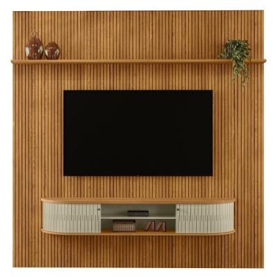 Painel Home Suspenso Tv 75 Polegadas New Bugatti Cumaru Opala Madetec