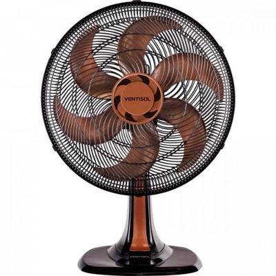 Ventilador Oscilante Mesa 40cm Turbo 6 Pás 220V Ventisol Bronze 220V