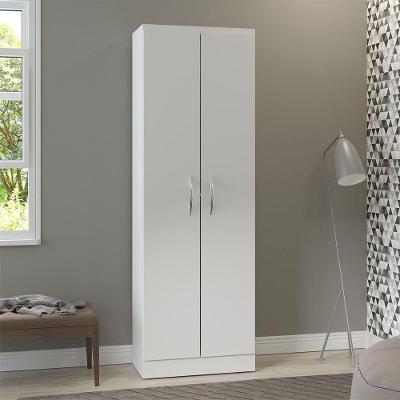 Armário Multiuso Com 2 Portas 61x182cm Mdp Menu Móveis Branco