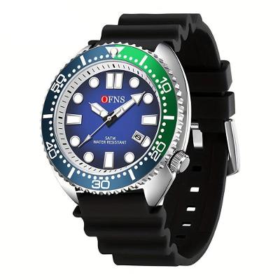 Relógio, Movimento Quartz, Display Redondo, Caixa De Liga De Zinco Círculo Azul (azul-verde)