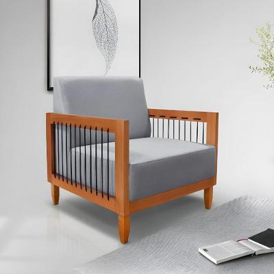 Poltrona Decorativa Sala De Estar Recepção Escritório Dakota Cinza