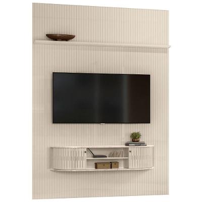 Painel Home Suspenso Tv 65 Polegadas New Monte Carlo Calacata Off White Madetec