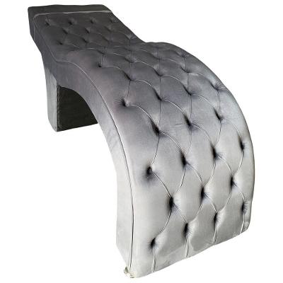 Maca Estética Estofada M1 60cm Veludo Cinza Escuro - In9 Decor