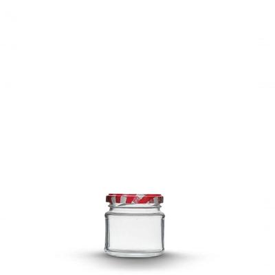 Pote De Vidro 150 Ml Com Tampa - Modenuti Distribuidora Xadrez Vermelho