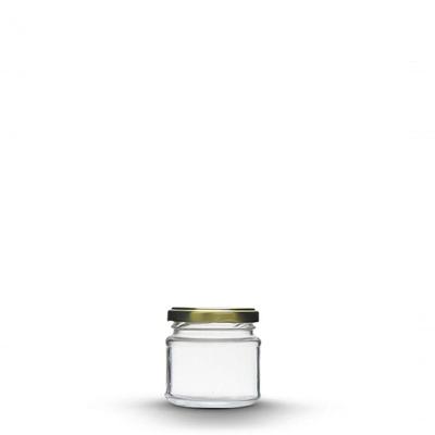 Pote De Vidro 150 Ml Com Tampa - Modenuti Distribuidora Dourado