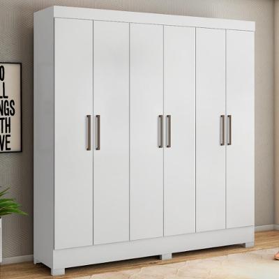 Guarda Roupa Casal 6 Portas E 3 Gavetas York Branco
