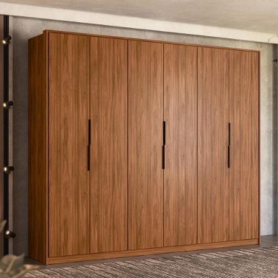Guarda Roupa Casal 6 Portas E 6 Gavetas Equador Nogueira Touch