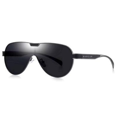 Óculos De Sol Masculino Com Lentes Polarizadas Design Esportivo Cinza