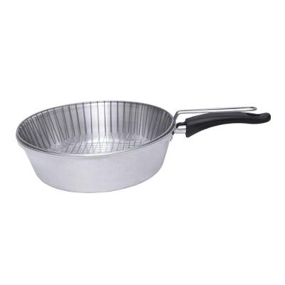Frigideira Fritadeira De Aluminío Grosso Com Cesto N24 Docesar