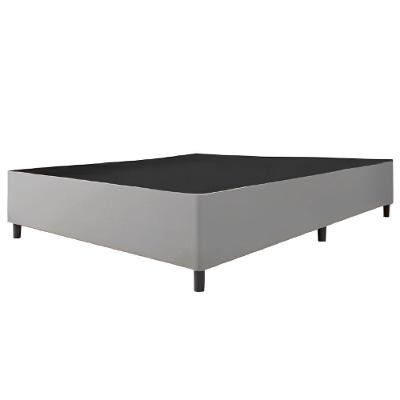 Cama Box Base Casal Queen 1,58m Suede Marsala Bege