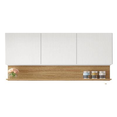 Armário Aéreo De Cozinha 3 Portas Com Nicho 1,50m Line Kit's Paraná