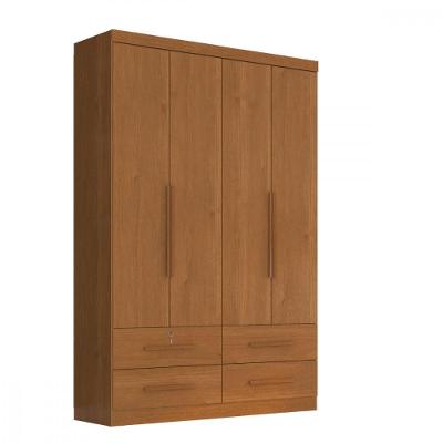 Guarda Roupa De Solteiro Maximus 4 Portas Cinamomo Zanzini Cinamomo