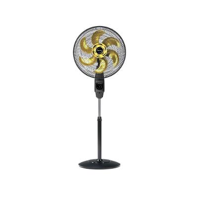 Ventilador de Coluna Mallory Chronos 6 Pás 140W Preto com Dourado - 220V