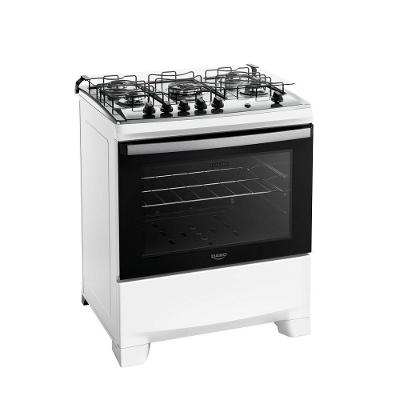 Fogão Dako Supreme Glass 5 Bocas A Gás Acendimento Automático Branco - Bivolt