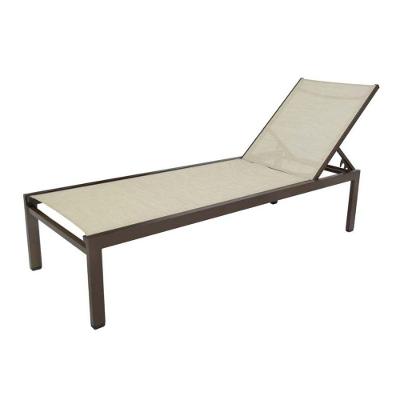 Chaise Cadeira Espreguiçadeira Gaivota Piscina Resistente Sol E Chuva Marrom