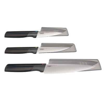 Conjunto De 3 Facas Multiuso Elevate Preta Joseph & Joseph