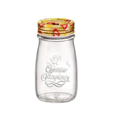Garrafa De Vidro Hermético 200ml Quattro Stagioni Bormioli