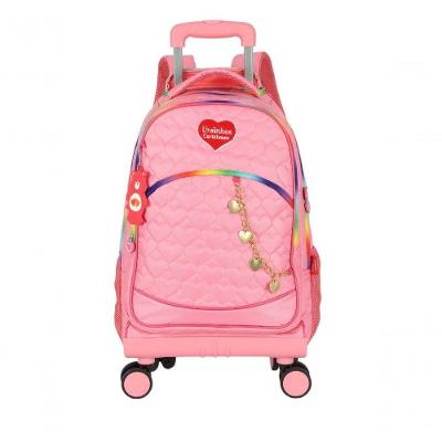 Mochilete Com Carrinho Rosa - Unico Rosa