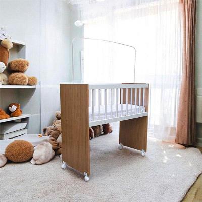 Mini Berço Moisés Ambiente Alegria Branco Amadeirado Com Colchão - Veronez