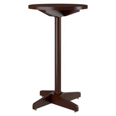 Mesa De Jantar-bar Alta Redonda 60cm Multimóveis Cr50113 Castanho