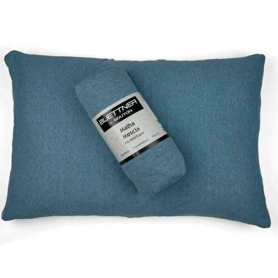 Jogo De Cama Buettner Solteiro Malha Mescla 2 Peças Azul
