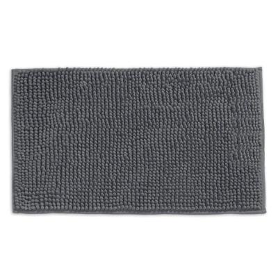 Tapete Buettner Microfibra Antiderrapante Chenille Greco 60x120m Chumbo