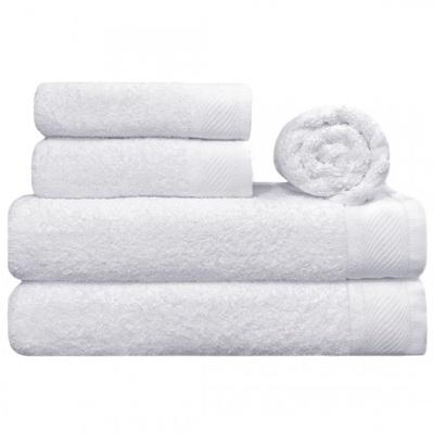 Jogo De Toalhas Lmpeter Eleganz Branco (02 Banho + 02 Rosto + 01 Piso)