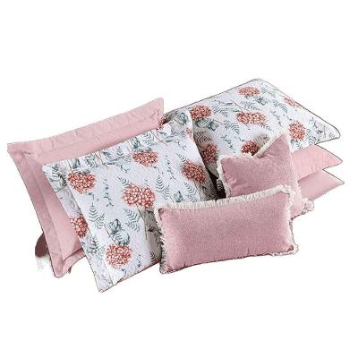 Cobre Leito Queen Sensuale 3 Peças Hortência - 80% Algodão 20% Poliéster