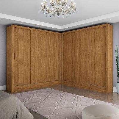Closet Casal Duplo Fortaleza 6 Portas 12 Prateleiras Cinamomo